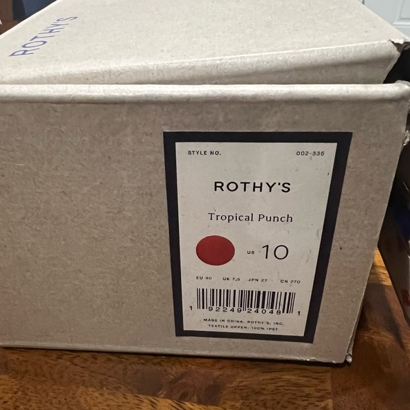 NIB! Discontinued Color! Rothy’s | The Point flats | Tropical Punch | 10 - Picture 4 of 7
